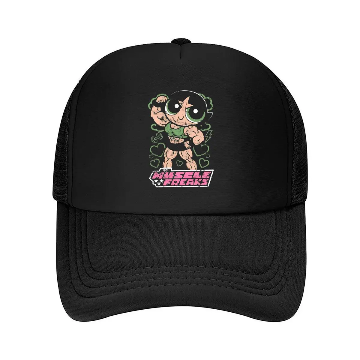 Muscle Freaks Retro Graphic 2026 Mesh Baseball Cap Hip Hop