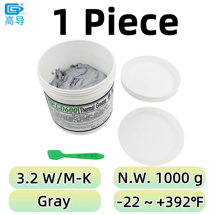GD900 GD007 GD-2 Koelpasta Nettogewicht 1000g voor CPU GPU LED PS5 Printer Koeling Koeler Pasta Gips Koellichaam Compound CN