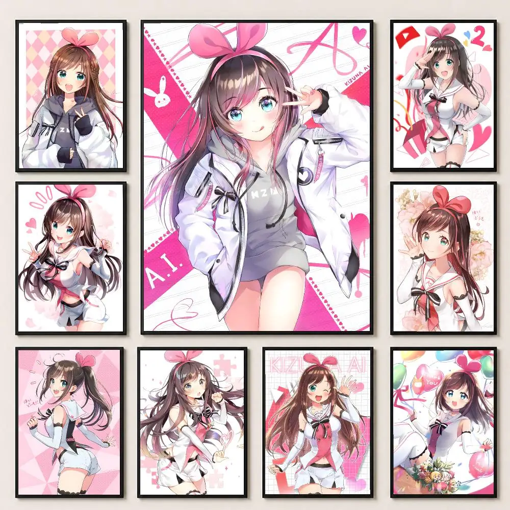 Virtual‑Idol K-Kizuna A-AI Poster HD Poster Warm Home Decoration Suitable for Bedroom and Living Room Gifts Giving