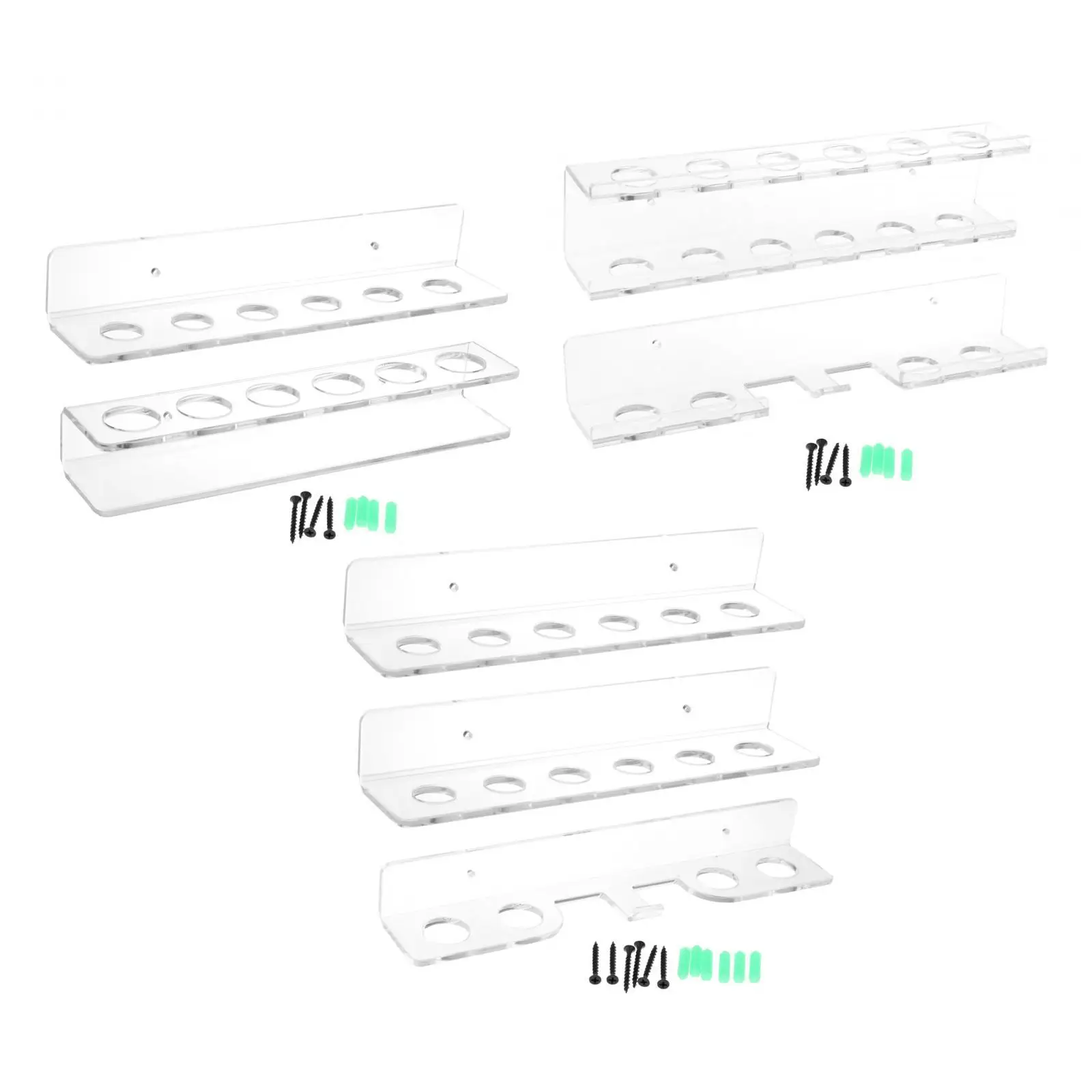 Pool Cue Rack Wall Mount,Billiard Cue Holder Nonslip Snooker Cue Rack Pool Cue Rest for 6 Cue Indoor Pool Table Player Sports