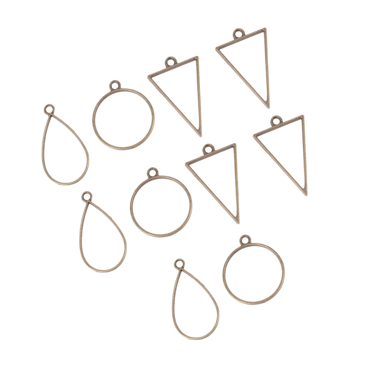 

30 Pcs Necklaces DIY Pendant Stainless Steel Decor Jewelry Craft Retro Making Pendants