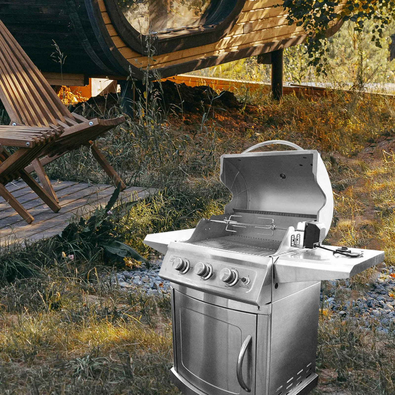 

Durable Stainless Steel Bbq Motor Bracket Easy Setup Outdoor Grilling Portable Design Rust Resistant Long Lasting