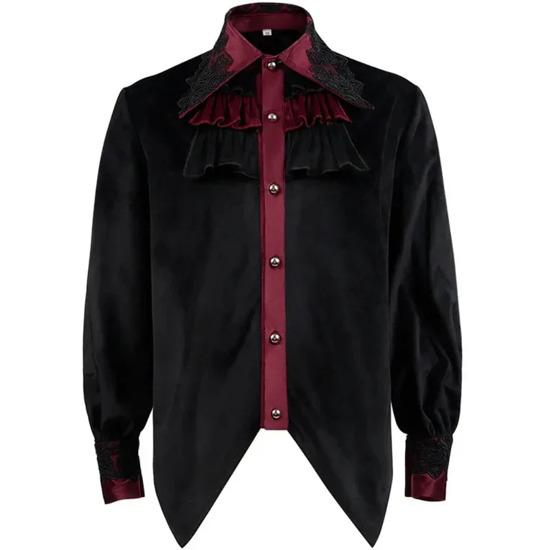 

Medieval Pirate Robe Long Sleeve Shirts Vampire Renaissance Victorian Steampunk Gothic X;2,F;5.N