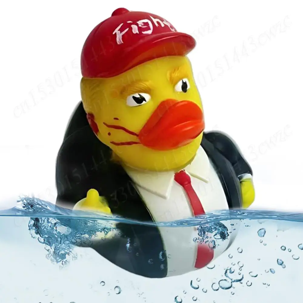 Novelty Trump Rubber Duck Squeak Bath Duck Trump Merchandise Funny Duck Toy for Kids Gift Birthdays Baby Showers Bath Time