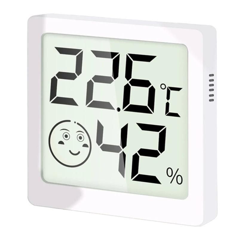 Termometer Digital Dalam Ruangan Mini, Higrometer Termometer Digital Magnetik 517A