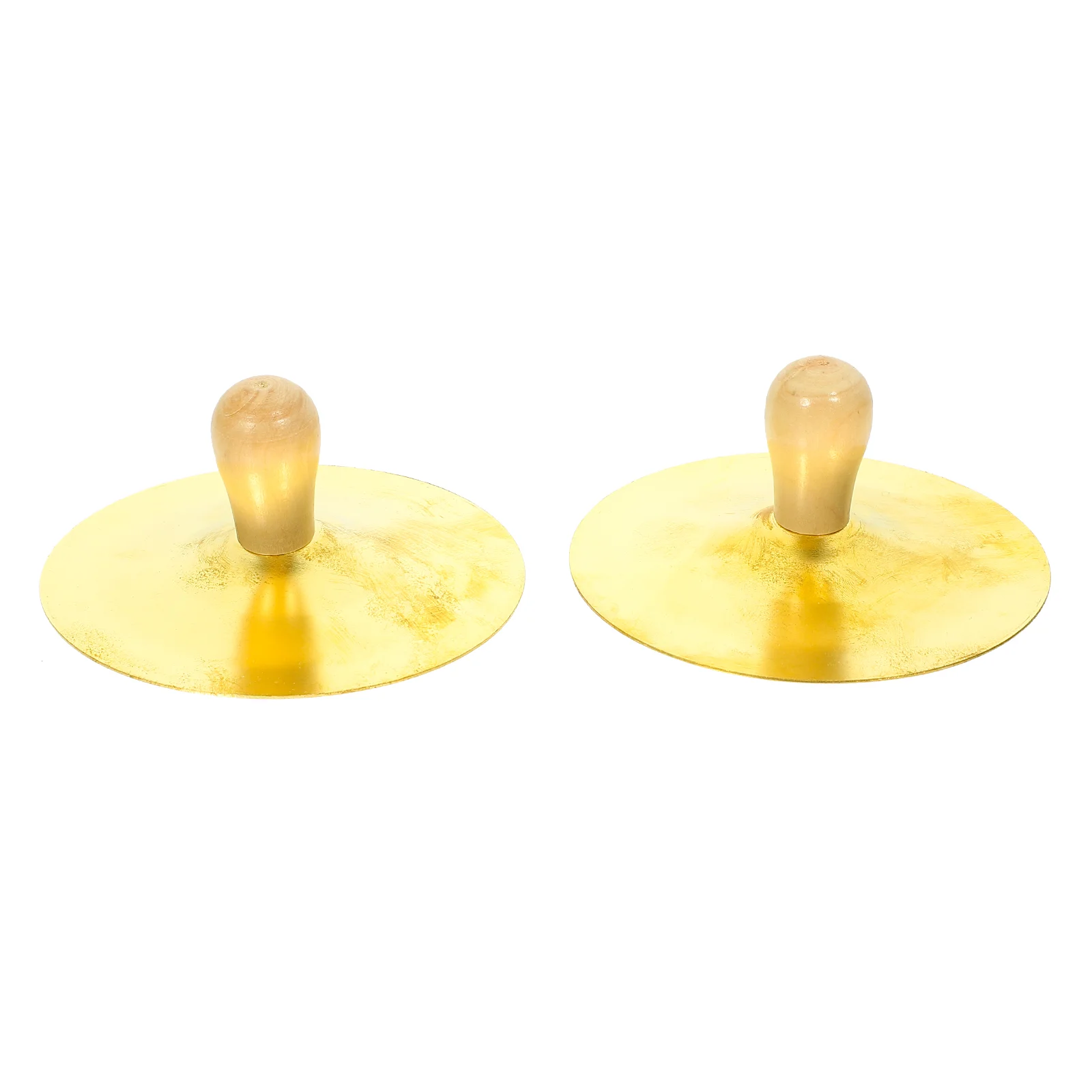 2 Pcs 10cm Copper Cymbal Small Finger Cymbals Percussion Instruments for Children Hand