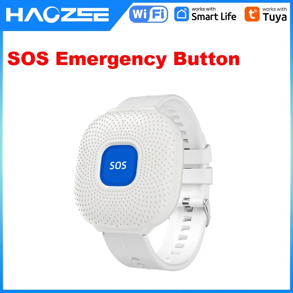 

Waterproof Tuya Smart Wifi Safety SOS Bracelet Emergency Alert SOS Watch Elderly Fall Alarm SOS Call Panic Button