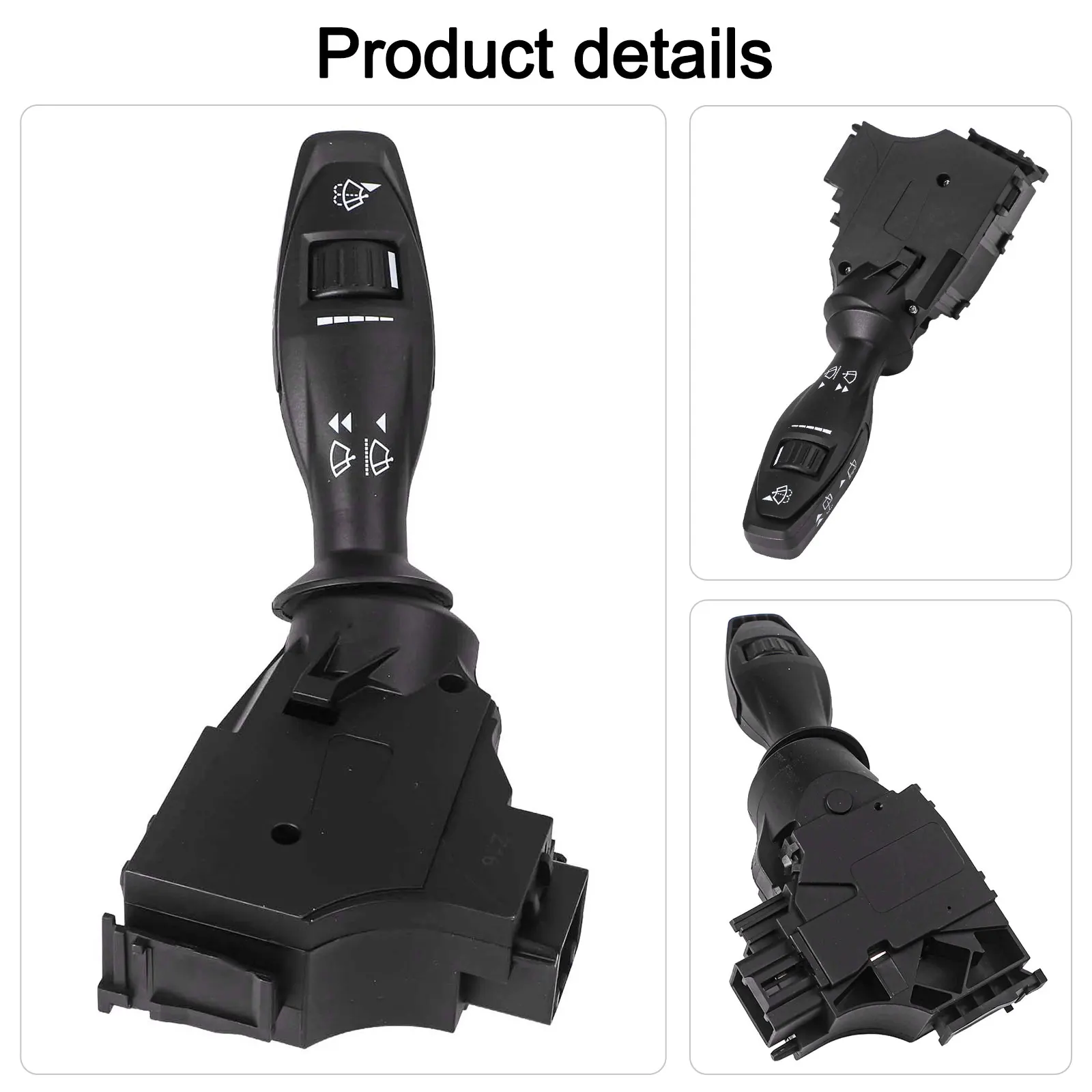 

Car Replacement Steering Column Switch OEM 1537625 Wiper Stalk Replacement Control Black Easy To Install For Ford Mk6 Series