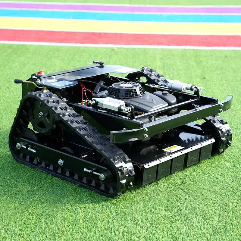 Wireless Robot Lawn Mower for Garden Easy to Operate Remote Control All Terrain Tracking Automatic Grass Cutting Machine