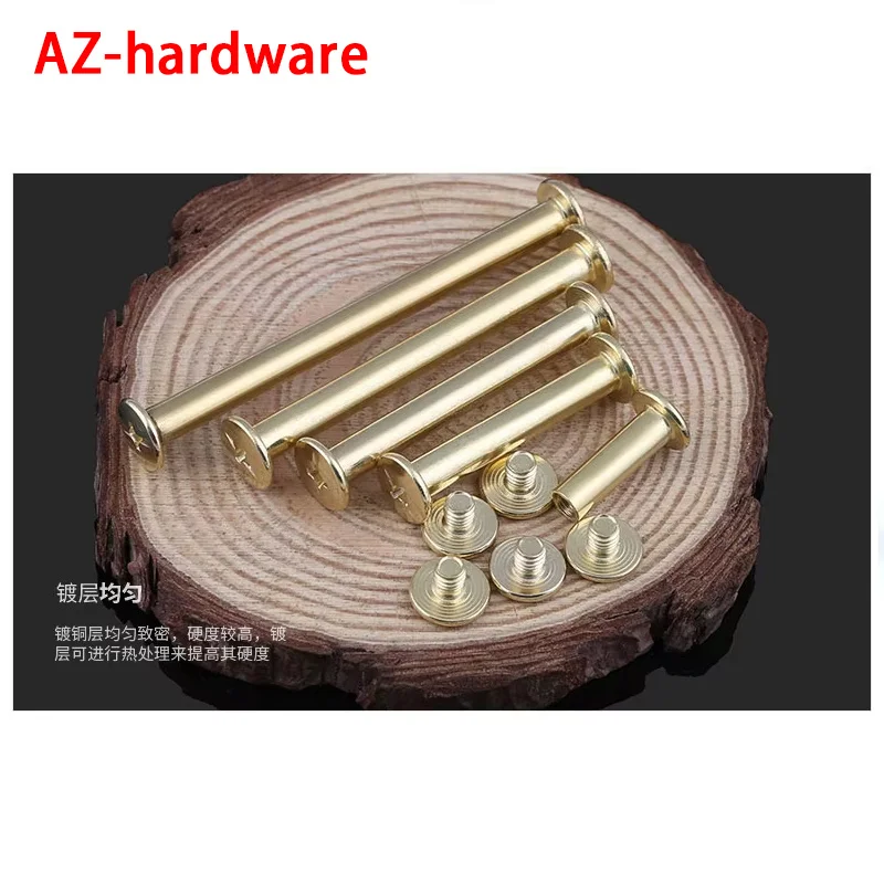 Винт для книги с покрытием для дочери, винт для книг, винт меню задникового соединения альбома, винт с замком M5, 50 шт.