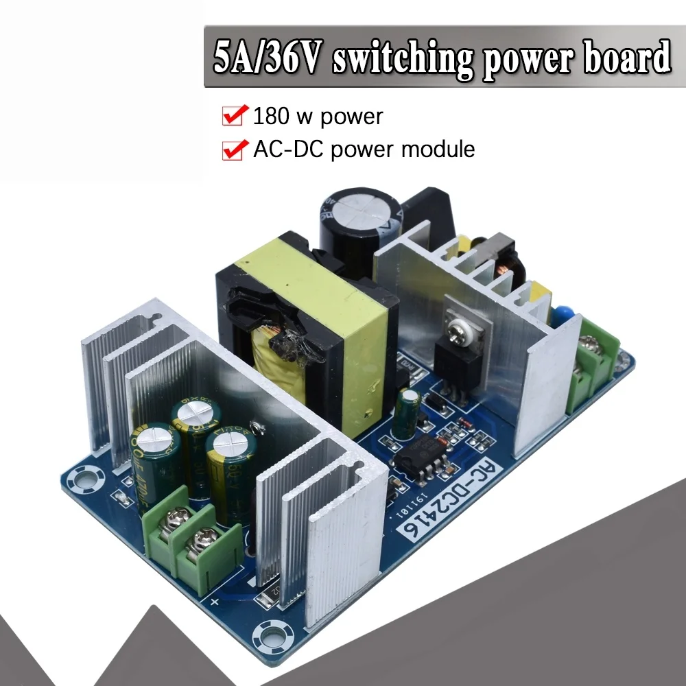 Módulo de fuente de alimentación conmutada, placa de módulo de fuente de alimentación conmutada 36V, 5A, AC-DC, de CA 100V-240V a CC 36V