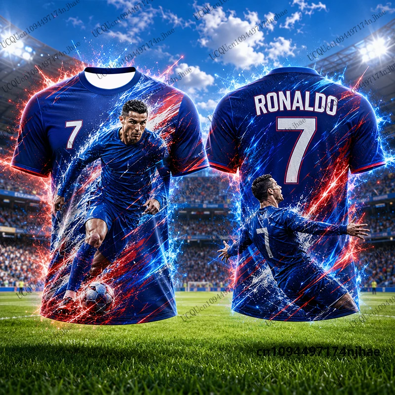 2026 Neuerscheinung Sonderedition Ronaldo # 7 bedruckte Fußballtrikots für Kinder, T-Shirts, Sport-Trainings-T-Shirts, lässige Oberteile für Kinder/Erwachsene – Detail 7
