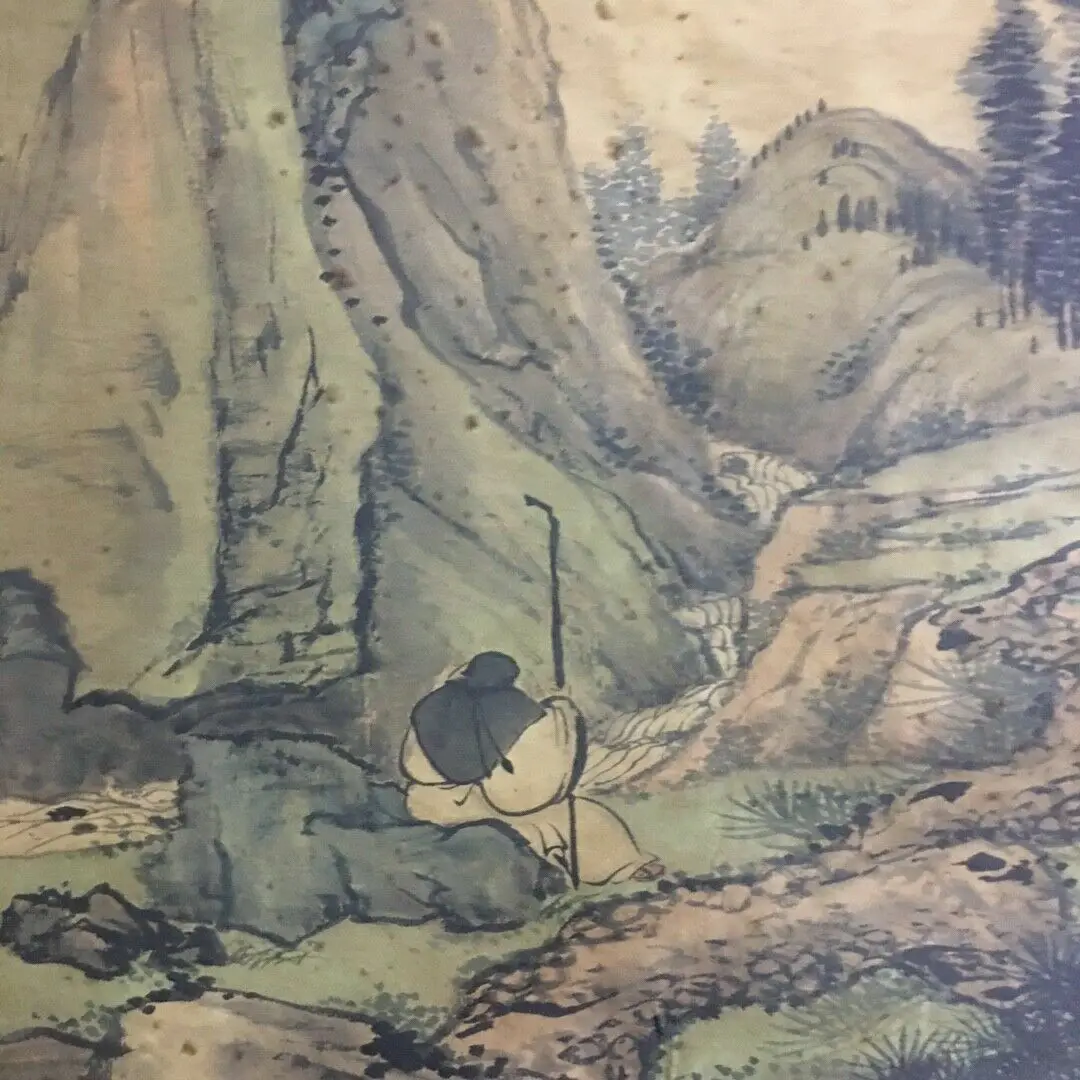 Chinese Old Painting scroll “Jincheng Listening to the Spring