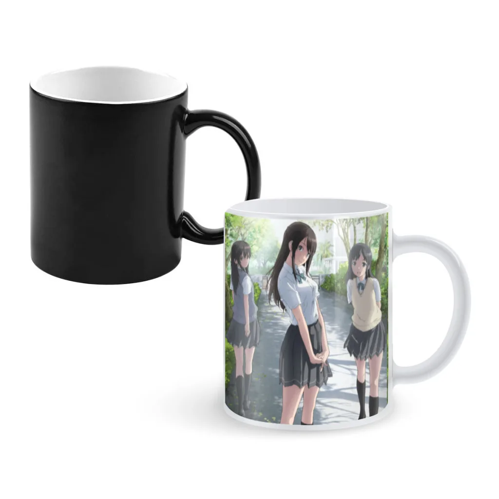 Seiren Creativity Change Color Chang mug Ceramic mug Hot Coffee Cup Breakfast Cup mug Friend Gift