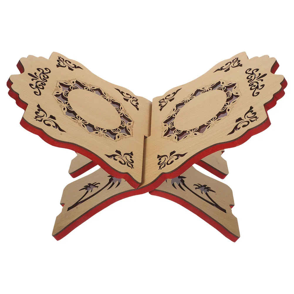 

Detachable Wooden Book Stand for Bible Quran Confucian Classic Chanting Reading Holder Compact Elegant Desktop Temple School