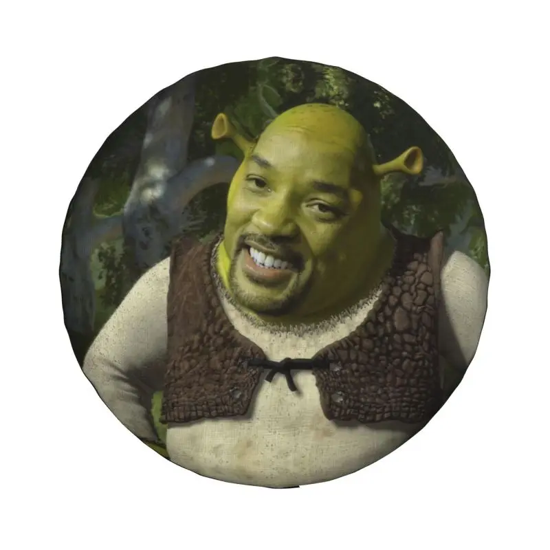 Custom Shrek Tire Cover 4WD 4x4 SUV Spare Wheel Protector for Jeep Toyota Mitsubishi 14