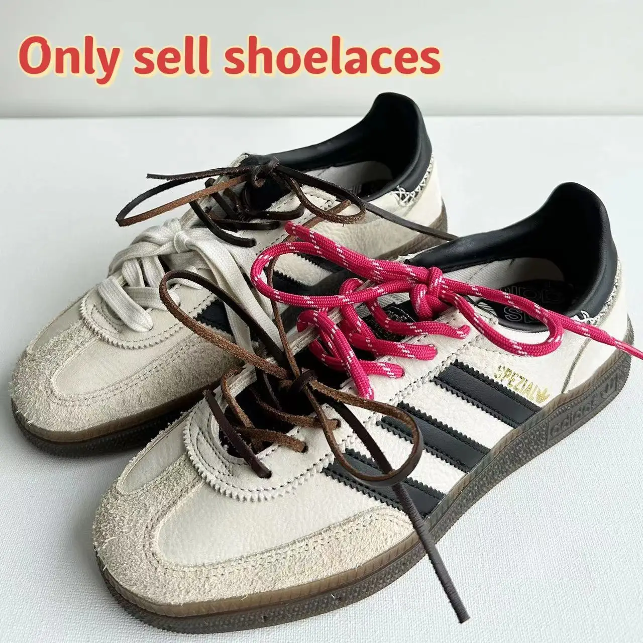 4-teiliges Set Vintage DIY MIU Bunte Schnürsenkel für Low-Top Canvas Sneaker Sport Casual Leder MIU Schnürsenkel Dropshipping – Detail 13