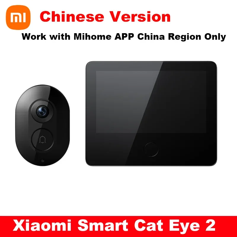 Xiaomi Smart Cat Eye 2 WiFi Wireless Camera with Doorbell Night Vision 180 Wide Nngle Chinese Version for  Mi Home APP CN Region