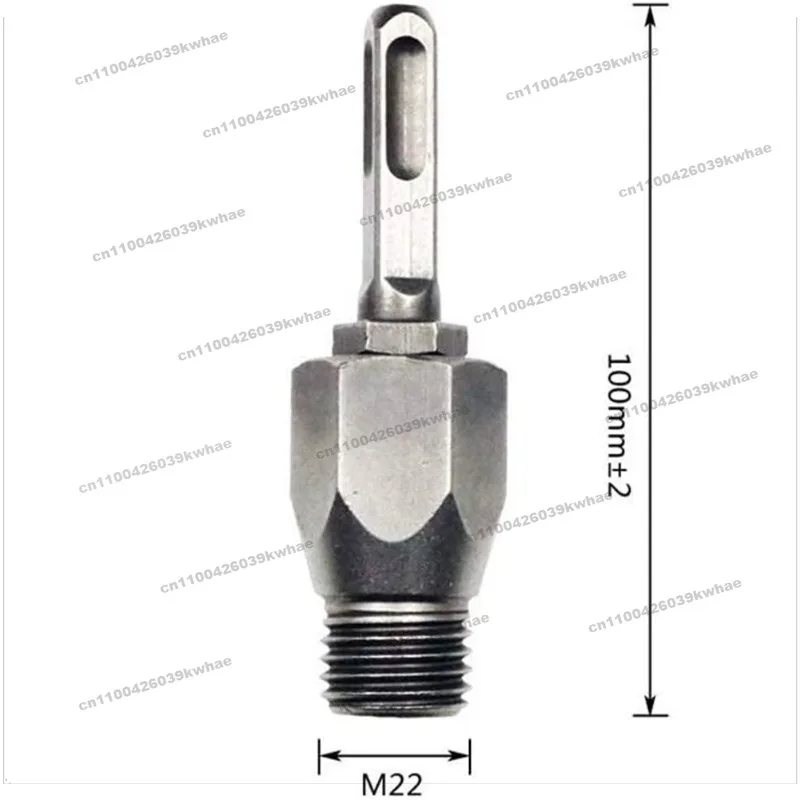 For Electric Hammer Impact Drill Connecting Rod Water Drill Bit Square Shank Round Shank Conversion Head Wall Hole  3pcs