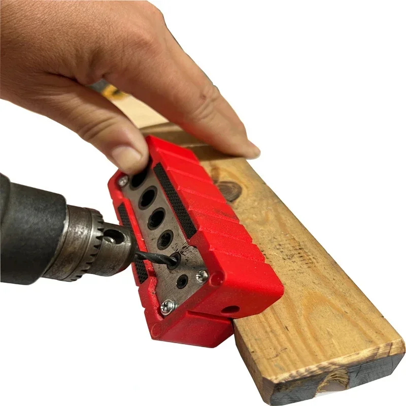 Woodworking Punch Drilling Locator Pocket Punch Locator Self-Centering Vertical Drilling Guide Hole Positioning Tool
