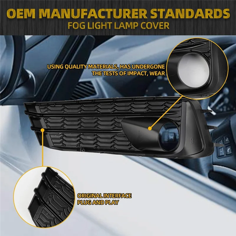 

Fog Light Cover For Subaru Impreza 2020-2023 Front Bumper Fog Lamp Bezel Replace 57737FL02A 57737FL03A