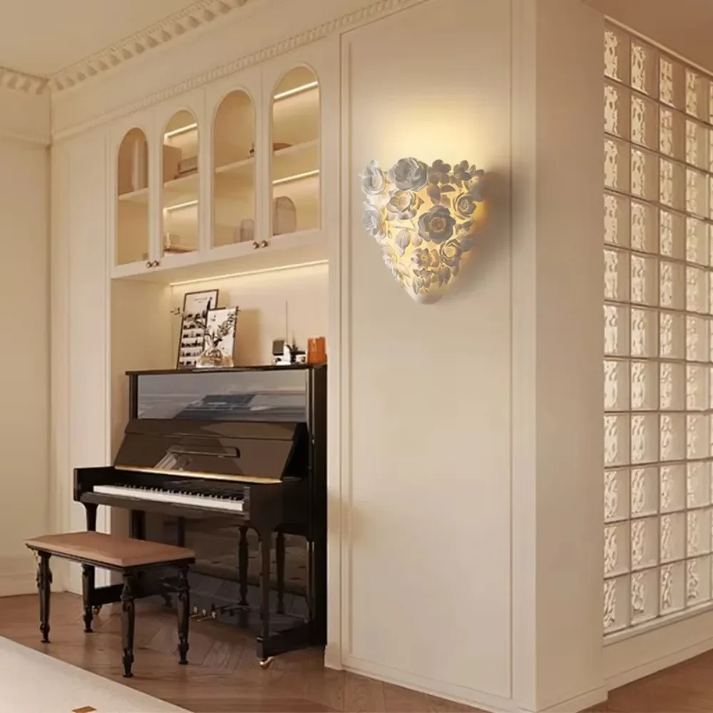New Design Resin Carved Wall Lamps Premium Interior Lighting for Hotel Corridor Villa Living Room