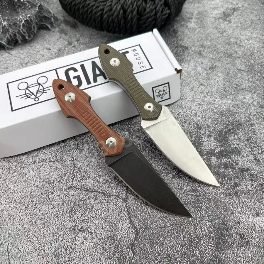 gmf3-高硬度ストレートナイフ耐久性のある-d2-鋼刃-g10-ハンドルアウトドアキャンプハイキング-edc-ツール実用的な切断ナイフ