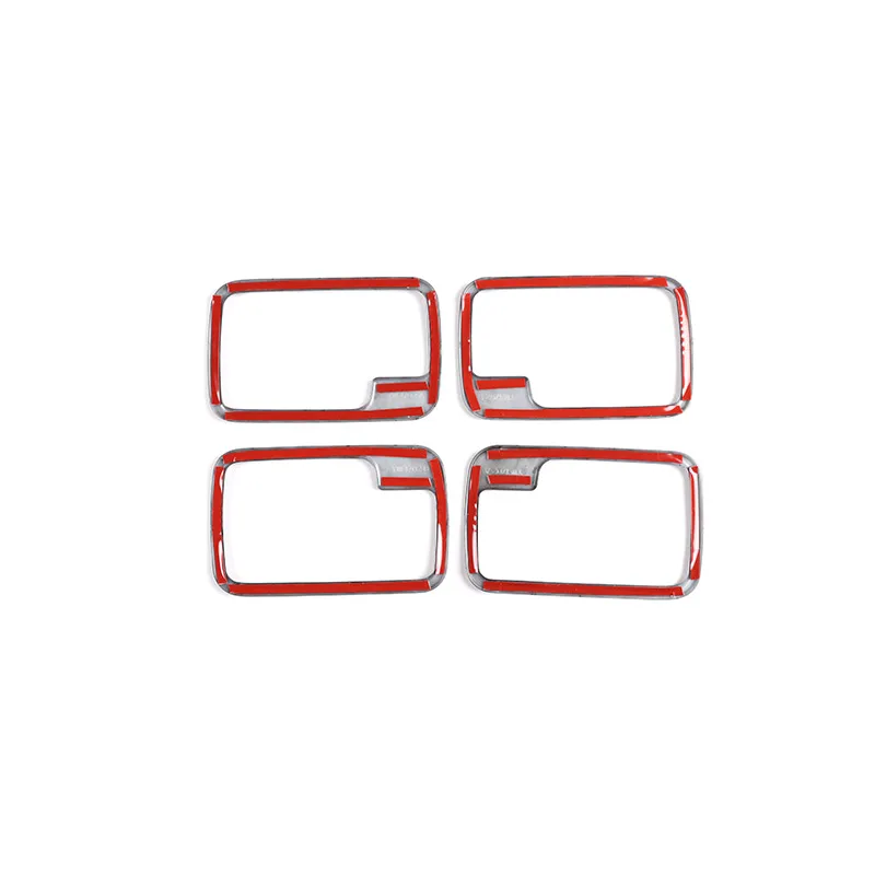 لاند روفر ديسكفري 3 LR3 2004-2009 ABS أسود باب السيارة الداخلي السلطانية مقبض إطار مزخرف ملصق اكسسوارات السيارات