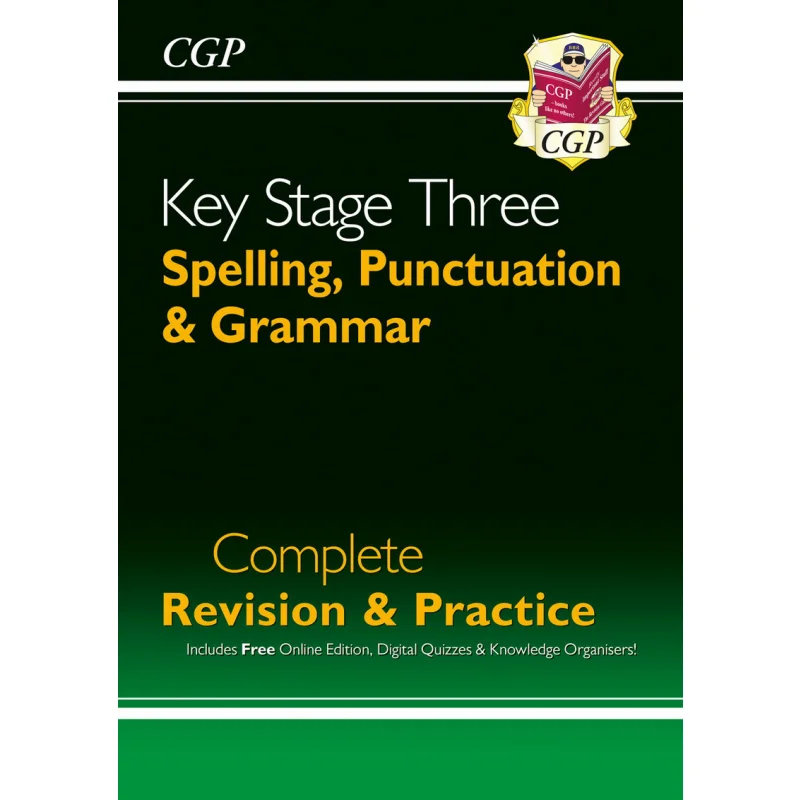 

Новая грамматика орфографического пунктуации KS3, полная практика восстановления с онлайн-изданием Quizzes CGP 9781837740253