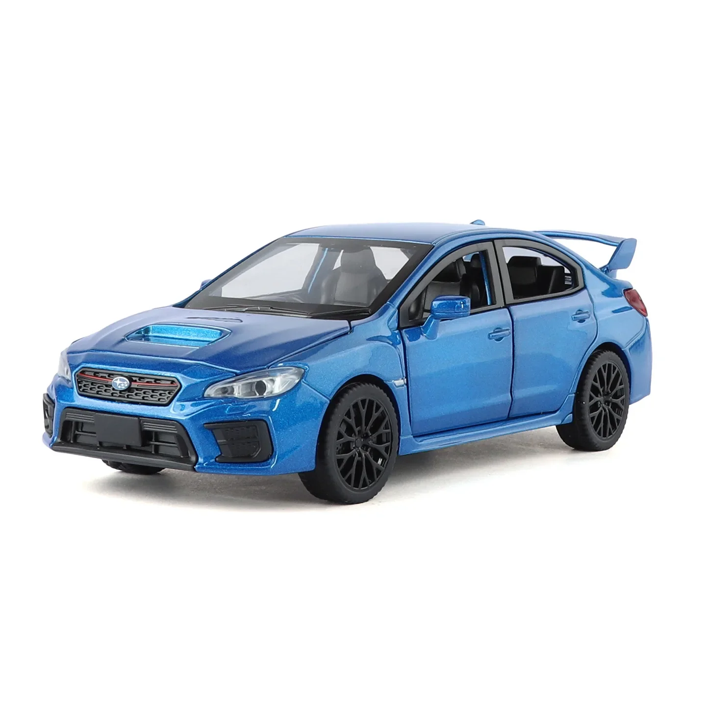 Modèle de voiture en alliage JDM STI WRX 1:30, son et lumière, jouet à collectionner pour enfants, cadeau d'anniversaire
