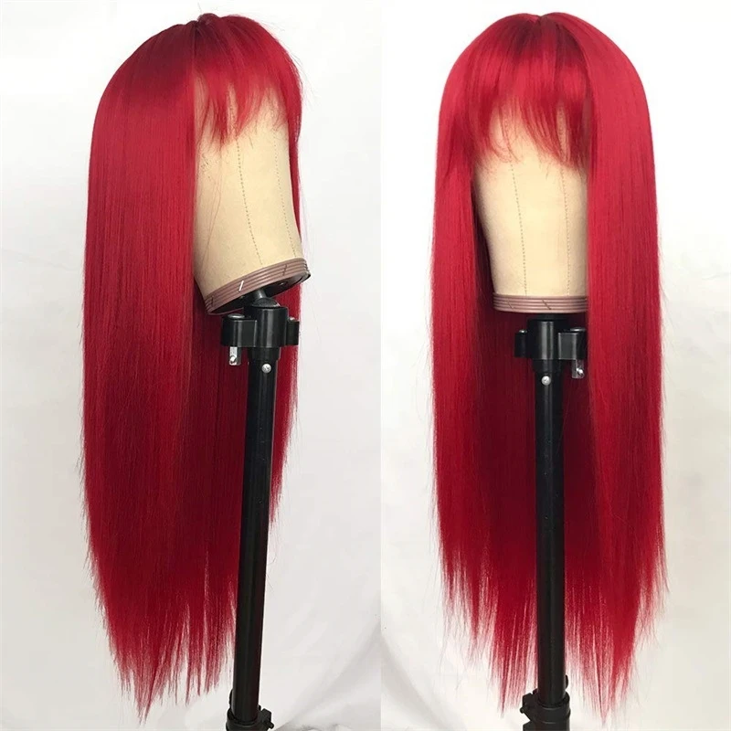 

, new fashion women's colorful long straight hair wig with bangs