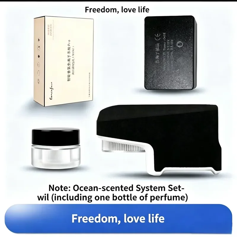 Smart Car Air Freshener Bluetooth App Control Negative Ion Purifier Automatic Aromatherapy Diffuser Universal Paper Scent