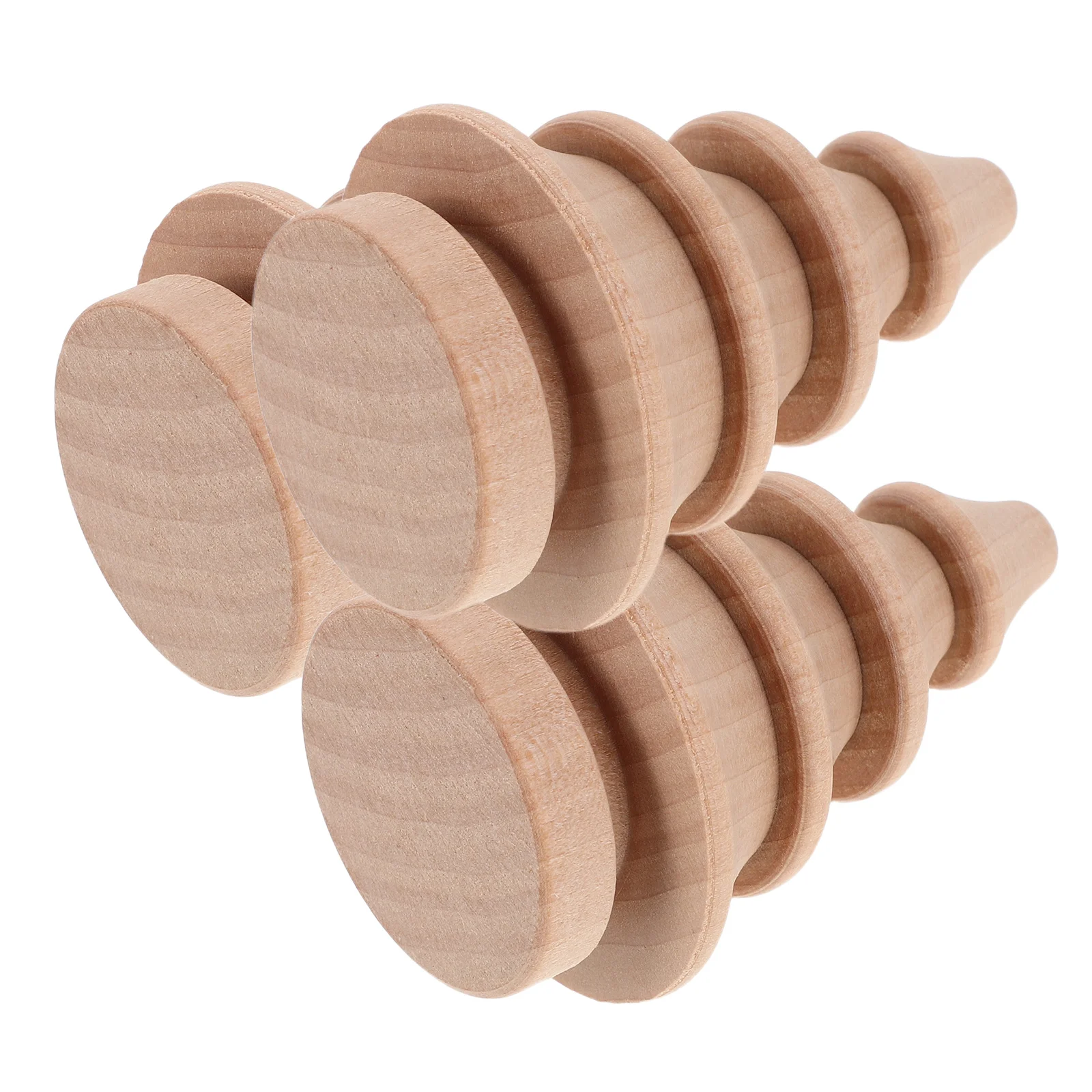 

3Pcs Rustic Unfinished Wood Xmas Tree Ornaments DIY Craft Holiday Farmhouse Table Centerpiece Decor Mini Wood Trees