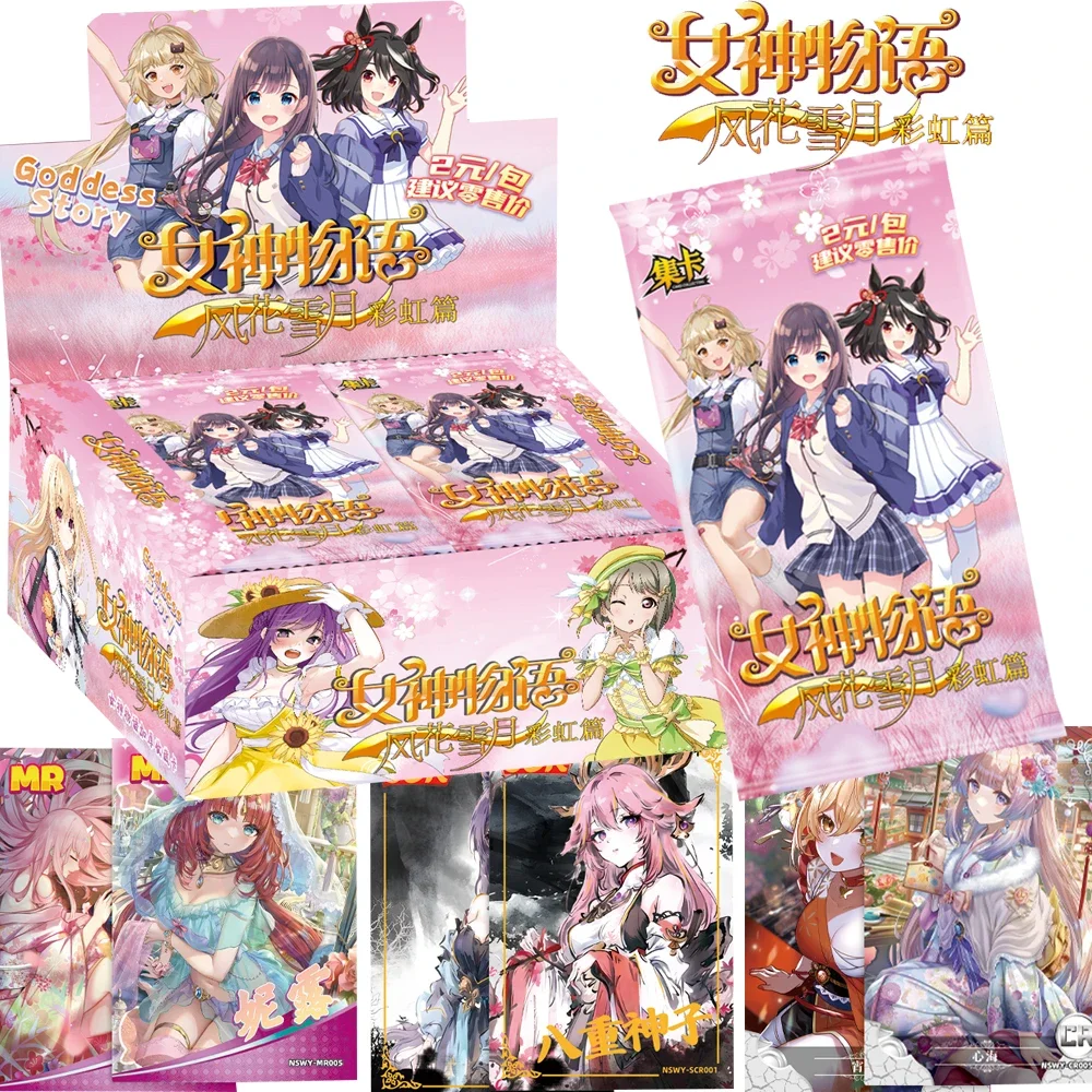 

Anime Goddess Story Collection Cards Beautiful Girl Rainbow Chapter High-quality Tcg Game Trading Cards Children's Birthday Gift