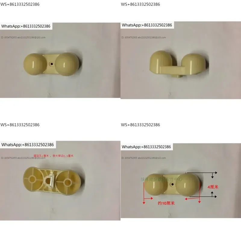 Cervical Head Combination Pad Waist Plastic Double Head Ball Chair Accessories for Jiahe Kangotis