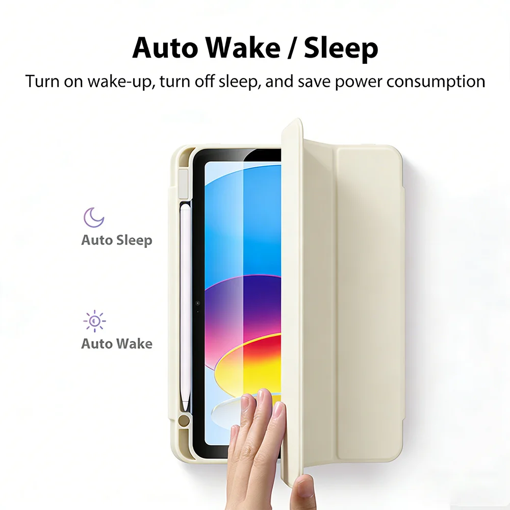 Case For iPad A16 2025 Pro 12.9 12 9 11 13 M4 M5 10th 10 9th Generation Funda For iPad Air 6 5 4 3 Mini 7 10.2 Protective Cover