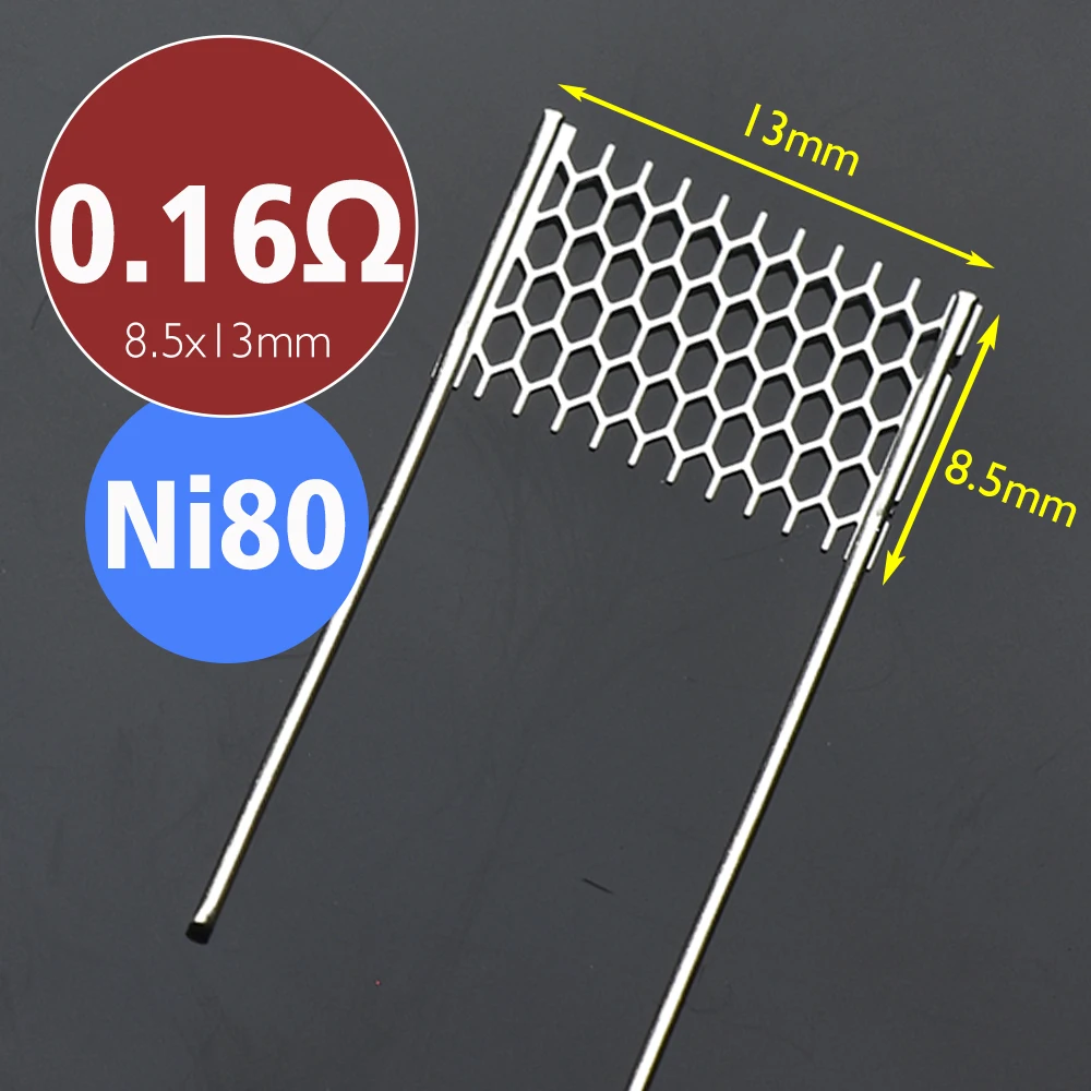 Imagem -05 - Heating Wire For Rebuild Replacement 16 Tipos Mesh Resistance a1 0.15 0.16 0.2 0.3 0.4 0.6 0.8 1.0ohm Multi Size Tool Accessories