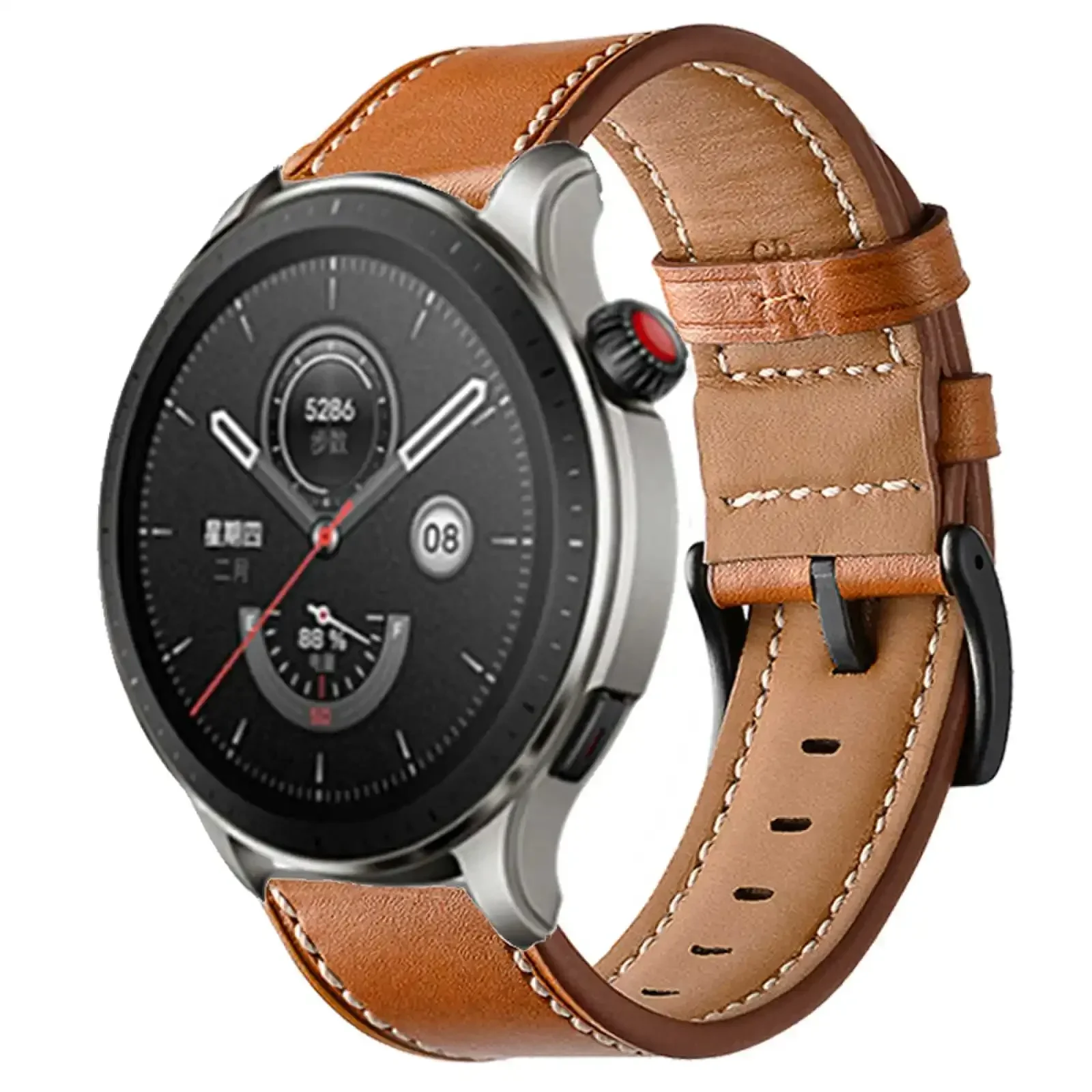 22mm Leather Strap for Amazfit balance Smartwatch Band for Amazfit Balance Strap for Amazfit GTR 4 3 2 Watchband Bracelet Correa