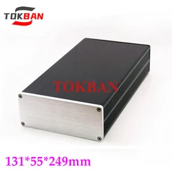 Tokban Audio 1306 131*55*249mm Aluminum Power Amplifier Chassis Enclosure DIy Headphone Amp DAC Decoder Case Shell