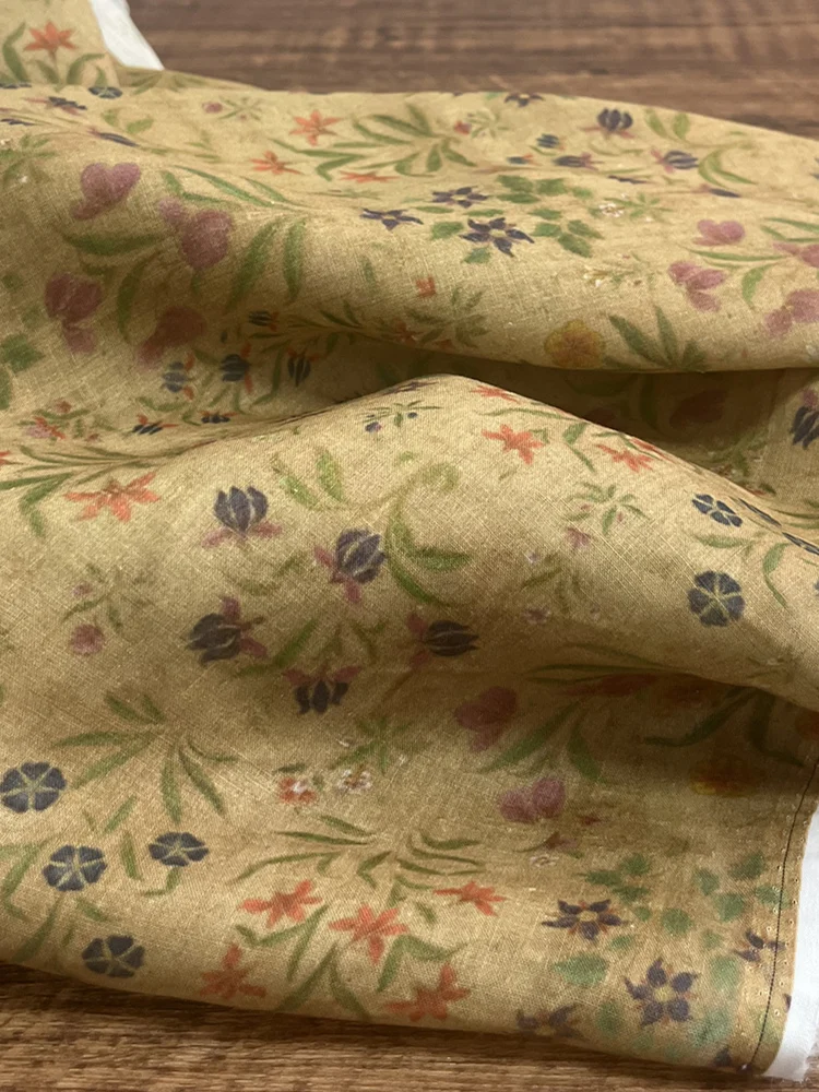 

Новое шелковое платье в китайском стиле с принтом, ткань для топа Ханьфу, ткань в национальном стиле, традиционное рукоделие из Ханчжоу