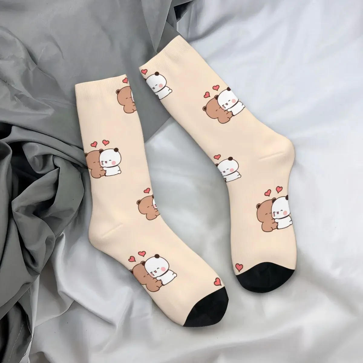 Funny Crazy Sock for Men UWU Hip Hop Harajuku Bubu Dudu Cartoon Seamless Pattern Printed Boys Crew Sock Casual Gift