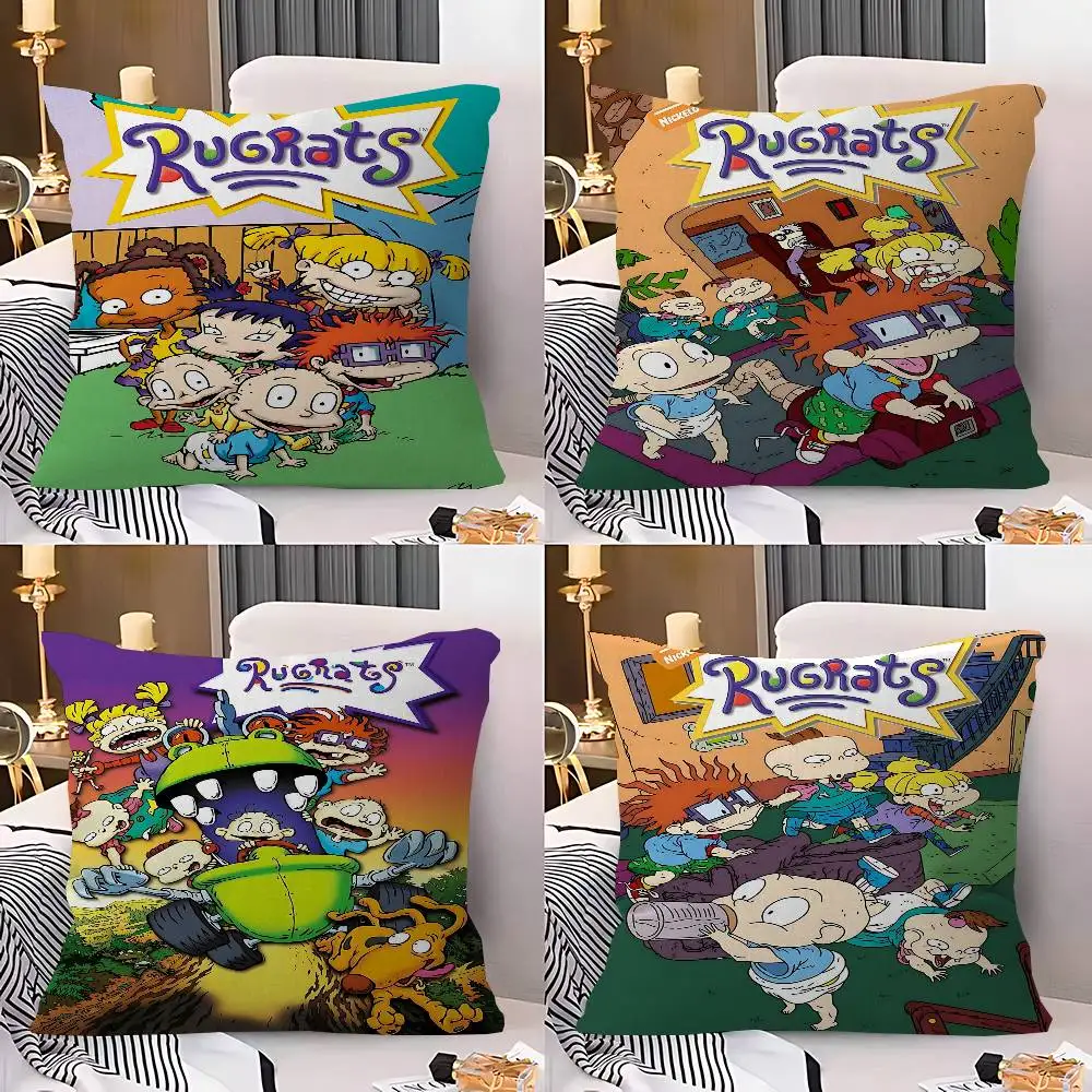 Cartoon Funny R-Rugrats Pillow Anime Pillow Sofa Bed Head Pillow Cover Cushion Cover 45x45 cm Fashion