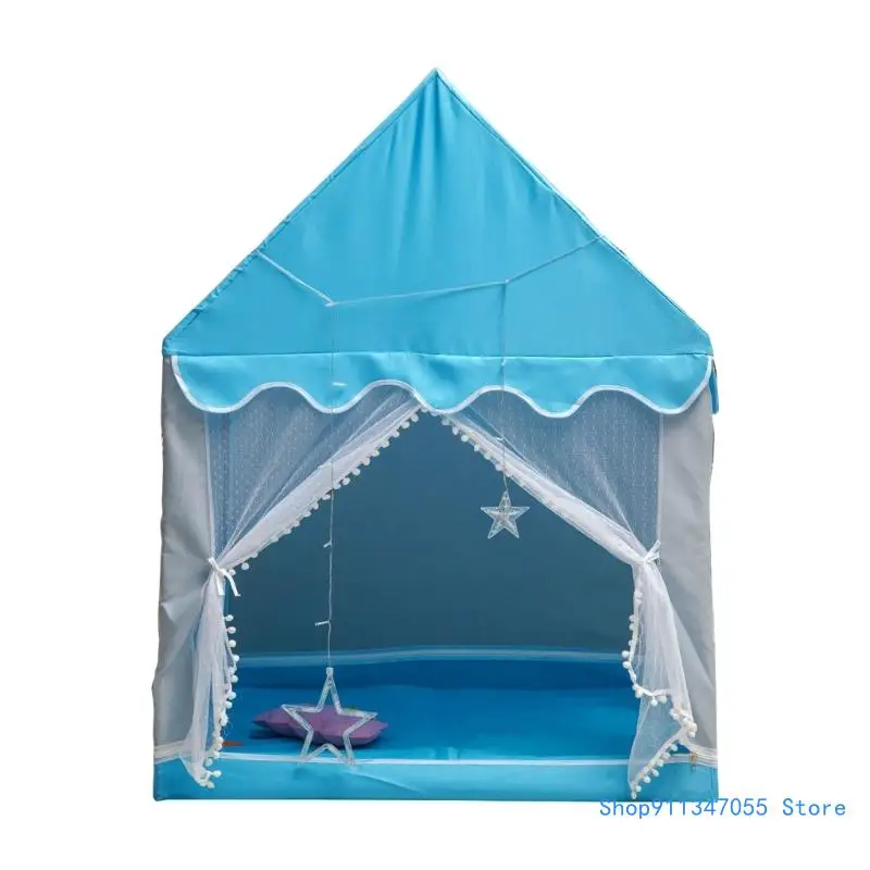 Tente Portable pliante pour enfants, maison jeu pour bébés, grandes filles, rose bleu, livraison directe