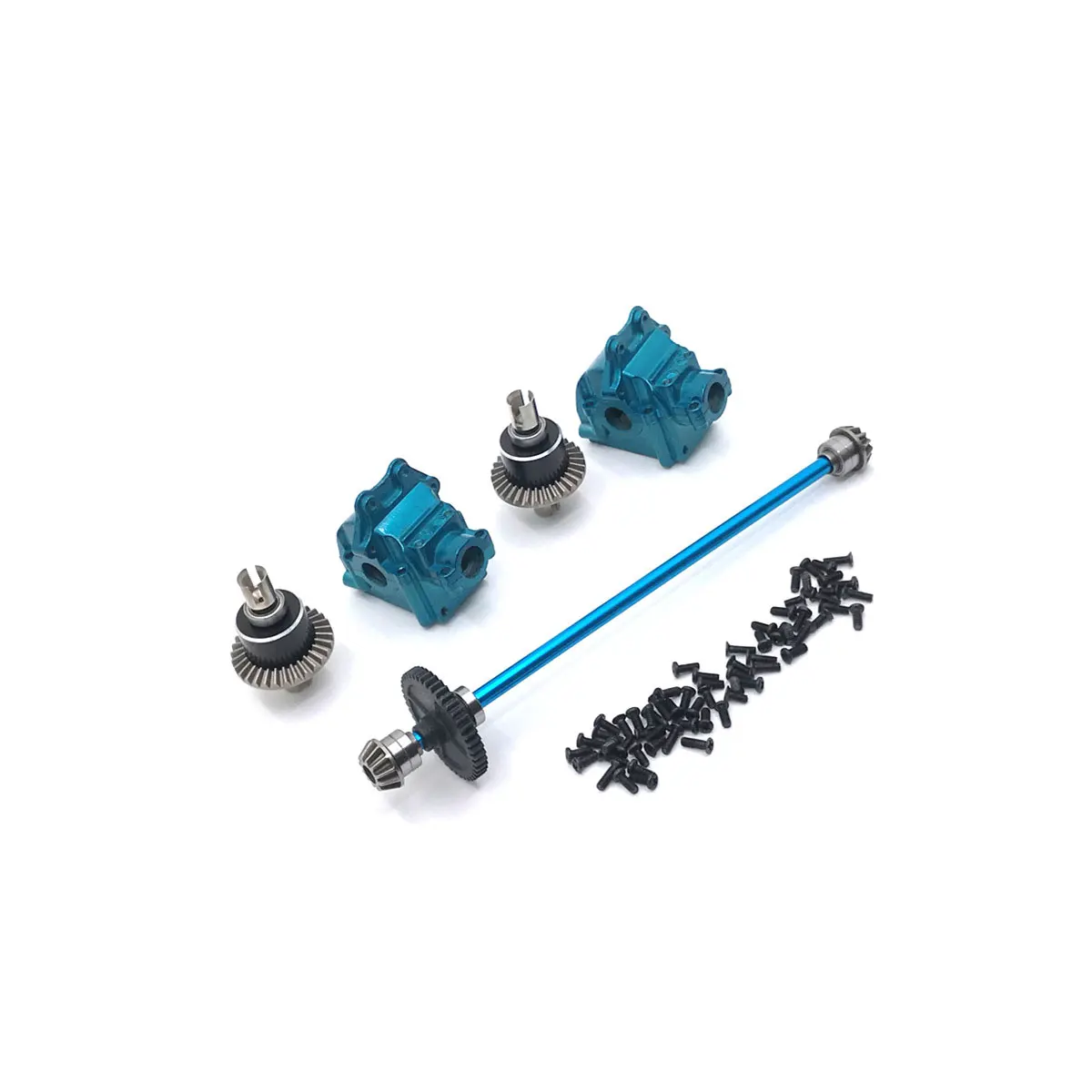 HWRC Upgrade Metal Center Drive Shaft Assembly Gearbox Differential Kit For WLtoys 1/14 144010 144001 144002 RC Car Parts