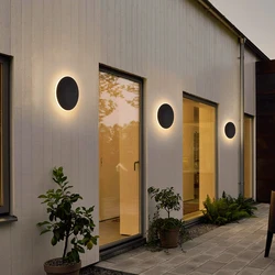 Round wall lamp lighting touch switch Bedroom bedside stair corridor corridor aisle light touch dimming light LED human body sen