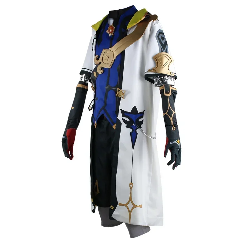 Gioco Genshin Impact Albedo Costume Cosplay Albedo giacca cappotto guanti parrucca scarpa uomo stivali Halloween Party Carnival Roleplay Outfit