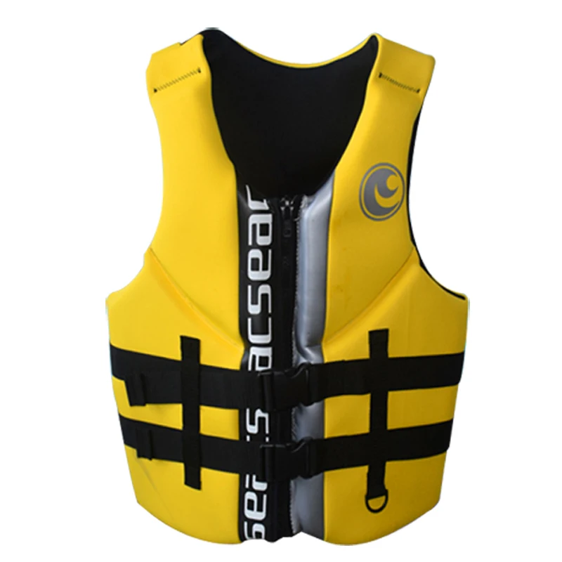 Hisea Professional Neoprene Adult Life Vest Jackets Water Floating Surfing Snorkeling Fishing Racing Portable Swimming Vest