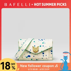 Bafelli 2024 Frauen tasche Modetrend Luxusmarke Leder klappe Umhängetasche Katze Sommer Stil Original Designer Handtaschen
