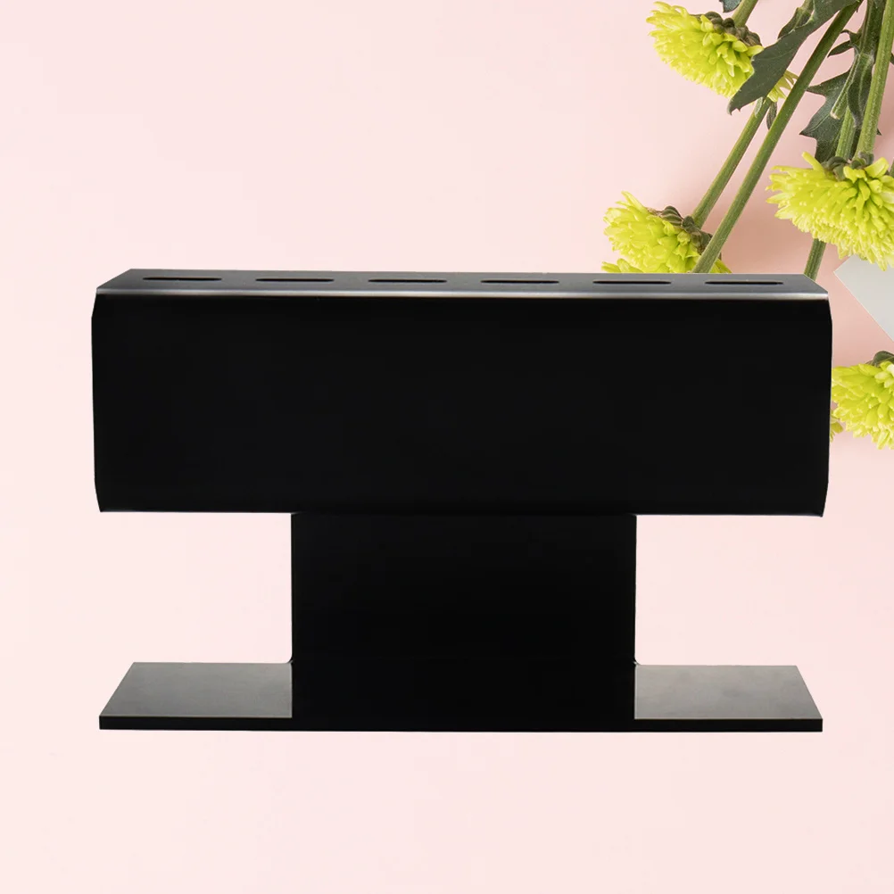 6 حفرة الرموش الملقط رف البلاستيك التخزين المنظم حامل لتطعيم الملقط أدوات التجميل المنزل استخدام الملقط تخزين الرف