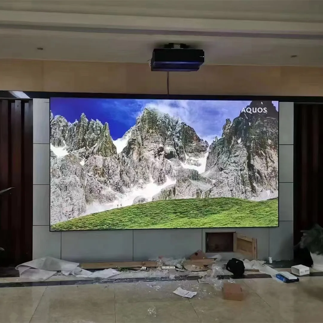100 "~ 120" 16:9 Лучшее качество Экран проектора с фиксированной рамкой Френеля UST ALR Проекционный экран с защитой окружающего света
